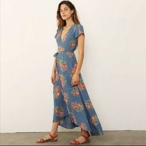 Christy Dawn Autumn Wrap Ocean Rose Dress XS